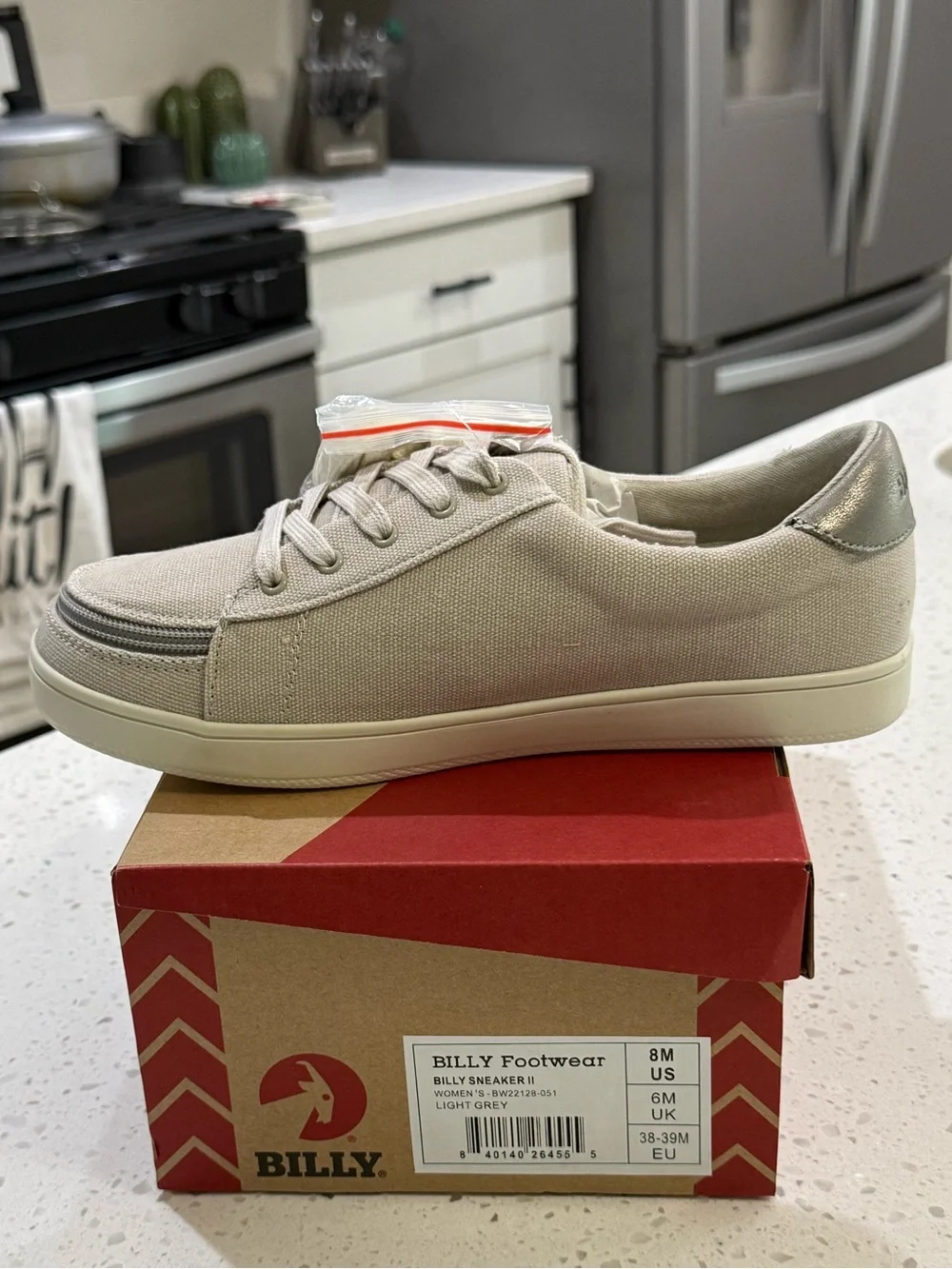 Billy Women's Grey Athletic Shoes - 8 Women’s Medium